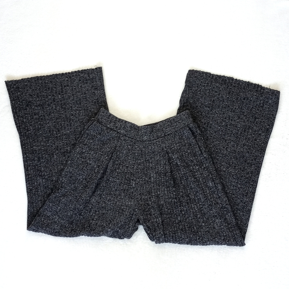 Banana Republic Women's Black White Heathered Knit Rayon Blend Wide Leg Pants XS - Picture 12 of 16